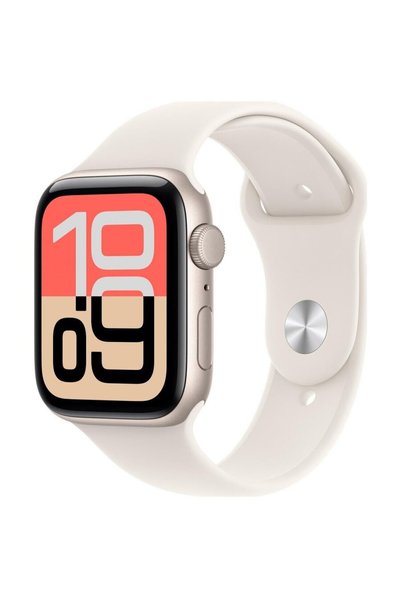 Apple Ceas inteligent Watch SE 3, GPS, 44mm, Carcasa din aluminiu Starlight ,...