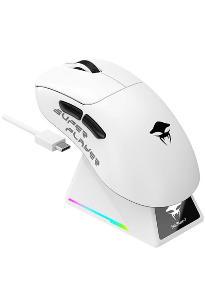 Havit Mouse StarBlaze-1wb, 26000 DPI, 6 buttons, 1.5m cable, Black-White