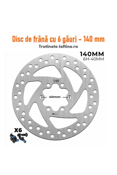 OEM Disc de frână 140mm cu 6 găuri (6H-40mm) - B
