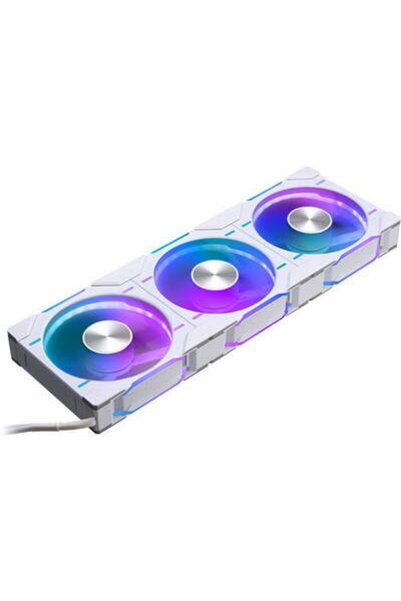 Phanteks PH-F120D30R_DRGB_PWM_WT01_3P, 3 ventilatoare de 120 mm, 2000 rpm, Alb