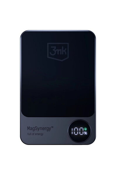 3MK MagSynergy Wireless Power Bank, 5000mAh, 18W, PD + FQI, 1 x QI - 1 x USB-...