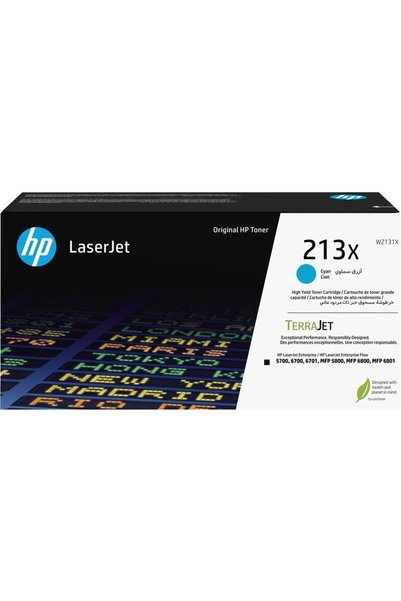 HP Cartuș Toner 213X, Cyan
