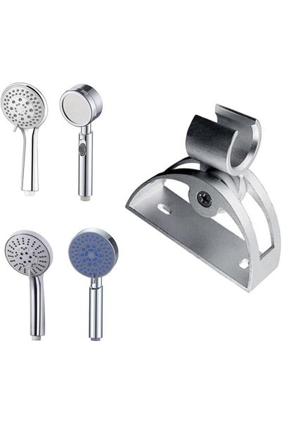 GENERAL حامل دش يدوي قابل للتعديل من الألومنيوم للتركيب على الحائط من JKJ&ZXZ، مناسب لرشاشات الدش والبيديه.