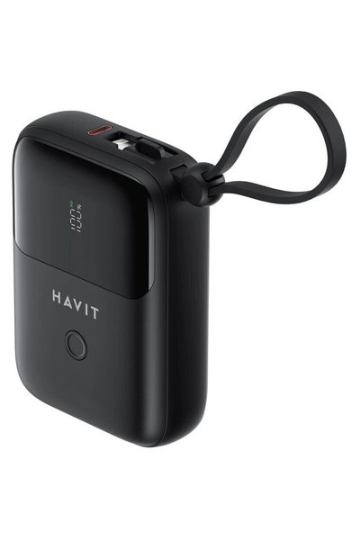 Havit Acumulator extern Havit, PB5215, 10000mAh, USB-C, Negru