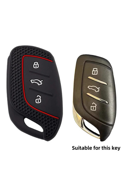 Choice Red Line 3 Buttons Silicone Fob Key Cover Case For MG 4 2023 Mg4 Ev MG...