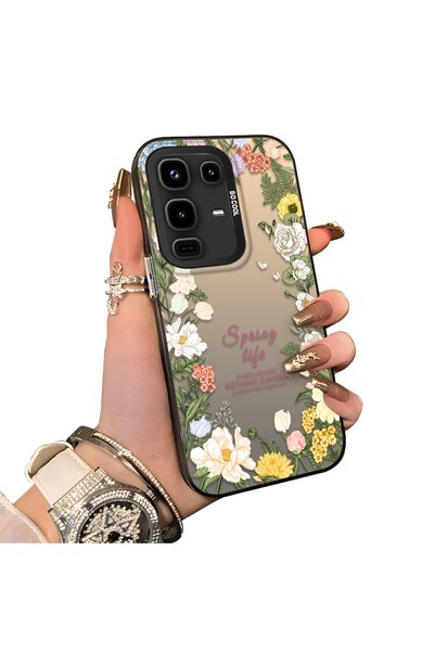 CHICASELUX حافظة هاتف متوافقة مع هاتف Infinix Note 50، مزينة بإطار على شكل زه...