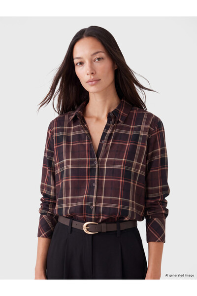 LC Waikiki Red Plaid Women's Lumberjack Shirt