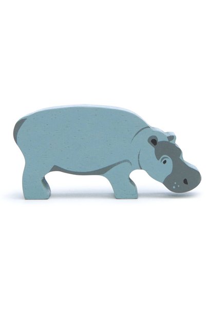 Tender Leaf Hippopotamus Figurine, made of premium wood - Hippopotamus - Toys...