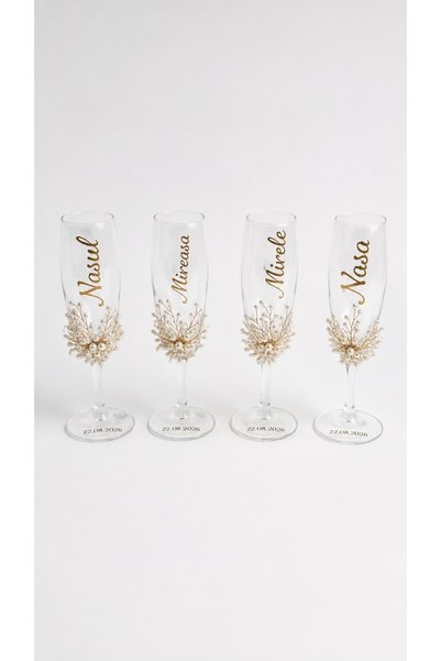 OEM Wedding glasses - Pearl pattern