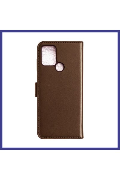 Generic Brand Tecno Pova Case Trend S Plus Flip Cover - Brown Mrl