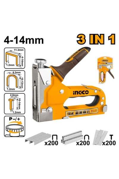 Ingco 3-in-1 Manual Staple Gun –
