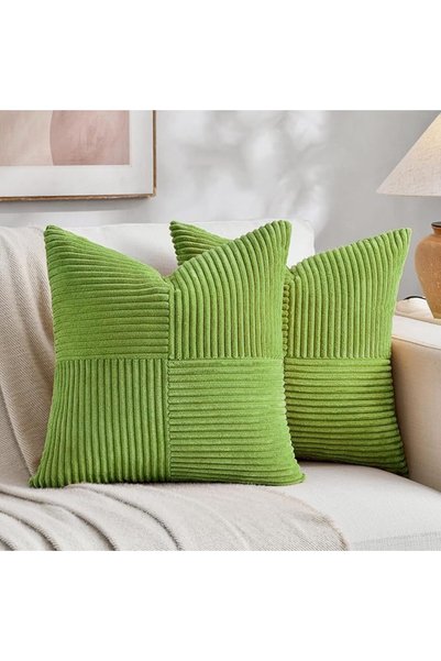 Fancy Homi 2 Packs Grey Blue Decorative Throw Pillow Covers 18x18 Inch for Co...