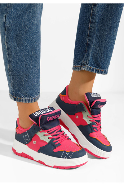 B T Shoes Сирвана многоцветни кецове на платформа