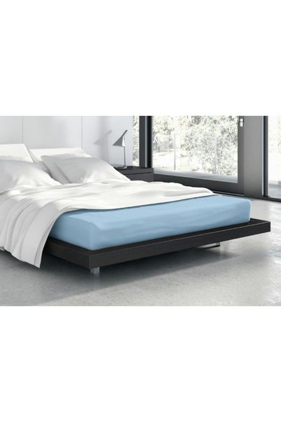 Faro Cearceaf de pat Faro, frotte, 80% bumbac, 20% poliester, 180g/m2, albast...