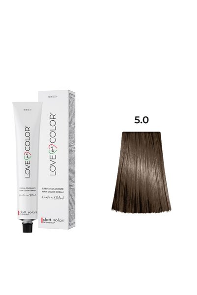 dott. solari COSMETICS Love Me Color Βαφή Μαλλιών 5.0 Ανοιχτό Καφέ - 100ml + ...