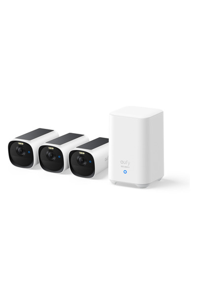 eufy Kit supraveghere video eufyCam E40, 2K HD, Incarcare solara, MaxColour V...