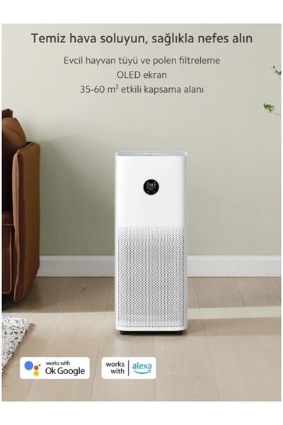 Xiaomi Anti Alerji Negatif Iyon Özellikli 60 M² Etkili Akıllı Kontrollu Hava Temizleme Cihazı + Tiftik Cihazı (Onerous)
