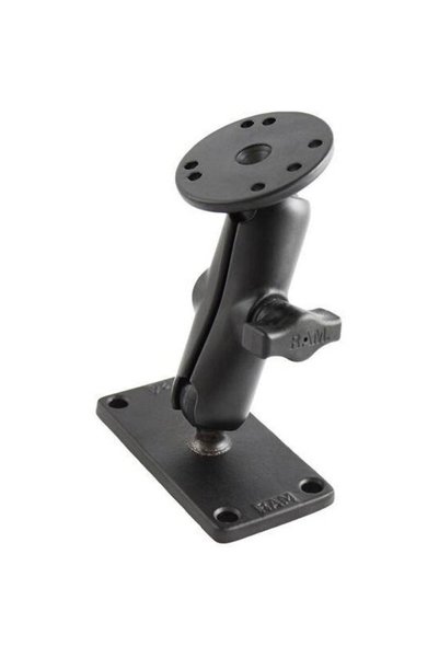 ram mounts RAM® Double Ball Bearing with Round Plate and 2" x 4" Plate - Medium