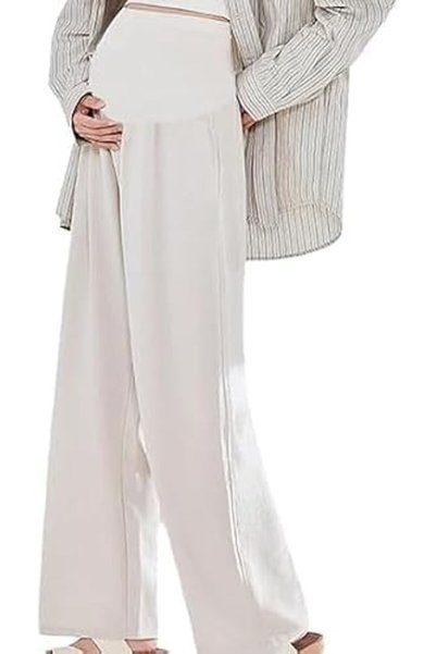 GENERAL Maternity Pants for Women with Pockets Above the Belly Stretchable Sl...