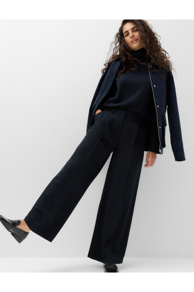 Marks & Spencer Çizgili Wide Leg Pantolon