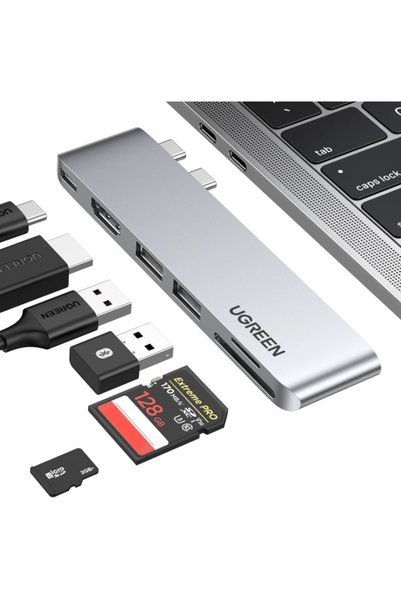 Ugreen Hub USB-C CM380 (80856) pentru Apple MacBook Pro / Air Series, 2 x USB...