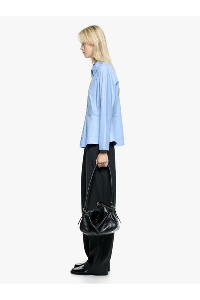 PARFOIS Kadın %100 Pamuklu Peplum Gömlek