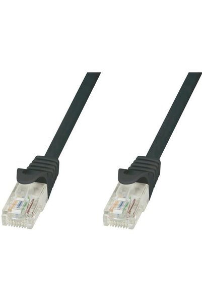 Techly Cablu de rețea patch CCA Cat.5E UTP negru , 0.5m