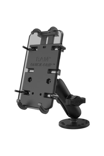 ram mounts RAM® Quick-Grip™ XL Spring-Mounted Phone Holder with Drill Base