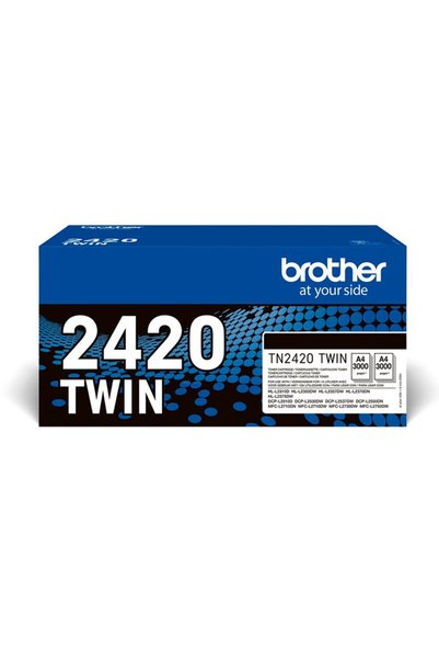 Brother Original toner TN-2420TWIN, Black, Double pack, compatible with DCP, ...