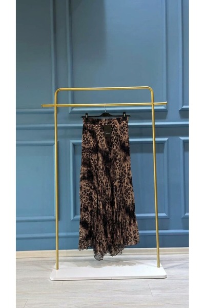 Sentez 5817 Asymmetric Cut Chiffon Ruched Skirt
