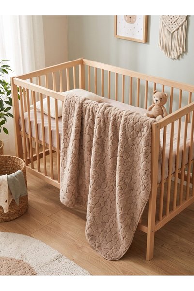 ZEYNUKO Baby Mosaic Patterned Blanket 90X100 cm Baby Blanket