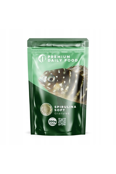 Premium Daily food Granule moi de Spirulina 200G - Hrană pentru alge Spirulin...
