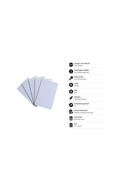 Genel Markalar NTAG213 NFC Akıllı Kart - Dijital Kartvizit - Sosyal Medya ve ...