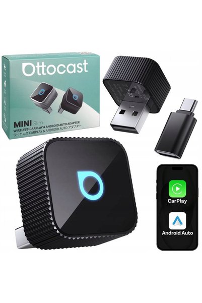 Ottocast ADAPTOR MINI CUBE T2 CARPLAY ANDROID AUTO USB-A