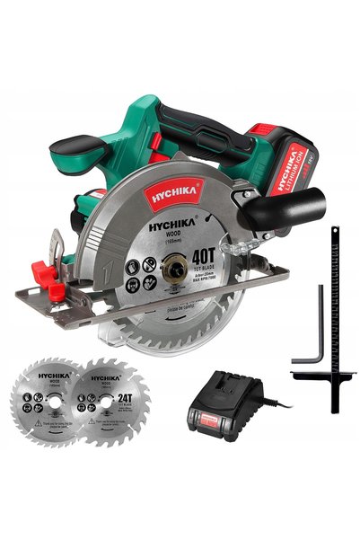 HYCHIKA Fierăstrău circular fără fir 18V 40Ah cu 2 bucăți lame