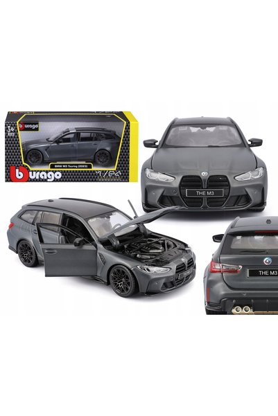 BBURAGO BMW M3 Touring 2023 G81 GRI 1:24 18-21112GY MAȘINĂ GERMANĂ