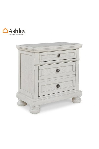 Ashley Industry Furniture طاولة جانبية بيضاء من روبينسديل
