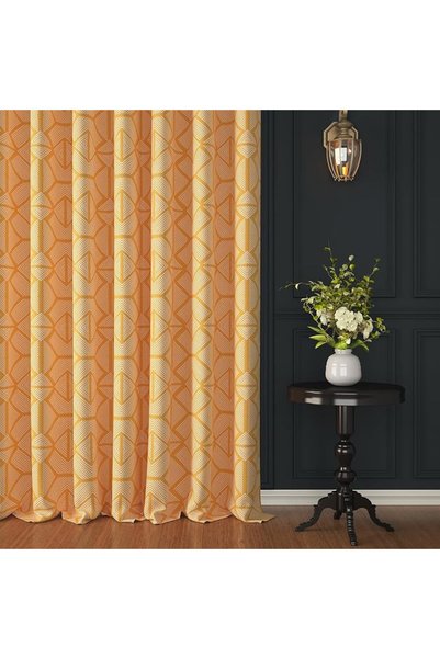Fashion Story Home Story@Home Curtains 5 Feet Long, 100% Cotton Grommet Semi ...