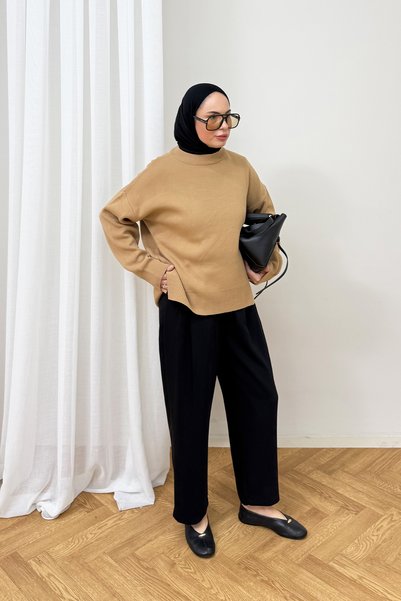 Melike Tatar Basic Triko Kazak 94-3057