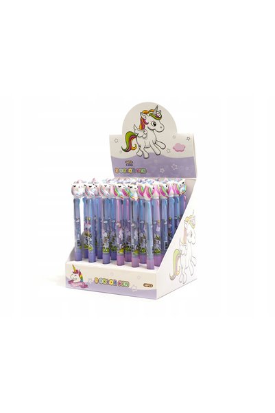 NO BRAND Pixuri pentru copii Unicorn 3 în 1, culori asortate, pachet cadou șc...