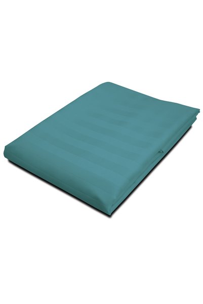 Darymex Cearsaf din satin de bambus-coton STRIPE SEA TURQUOISE 160x240 unicat...