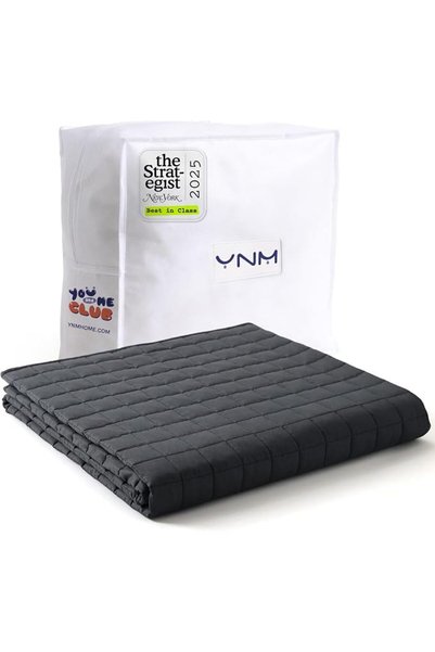ynmüresn YnM Cooling Bamboo Weighted Blanket for Adults, 15lbs Heavy Throw fo...