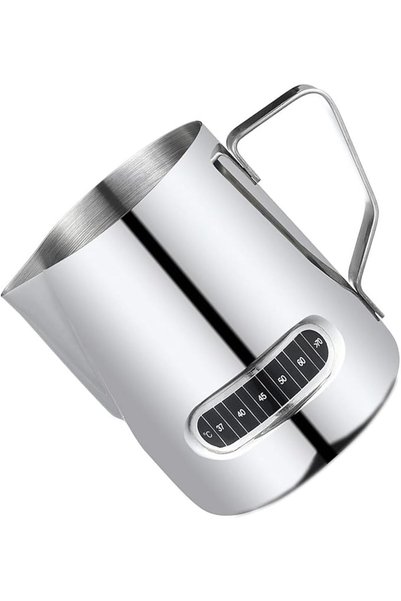 GENERAL 600ml Stainless Steel Milk Frothing Jug with Temperature Display - Co...
