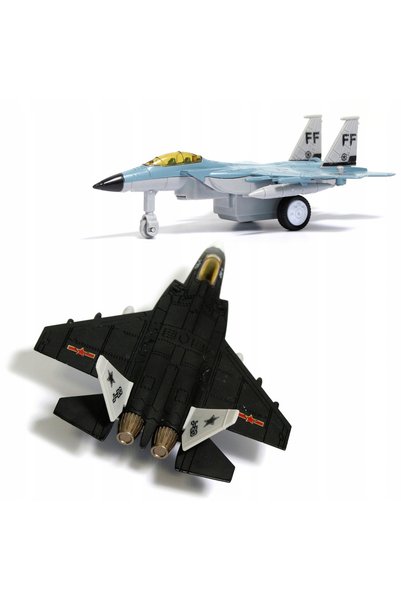 Midex SET DE 6 AVIOANE METALICE DE Luptă Militare CU SUNETE ȘI LUMINI