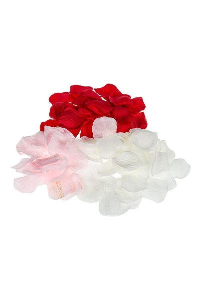 OEM 200 bucăți petale de trandafir de 4 cm, roșii, albe, roz, pentru artizanat