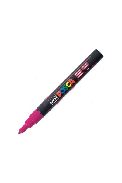 Uni Posca Μαρκαδόρος Posca 0.9-1.3mm Λεπτή Μύτη Σφαίρας PC-3M Φούξια