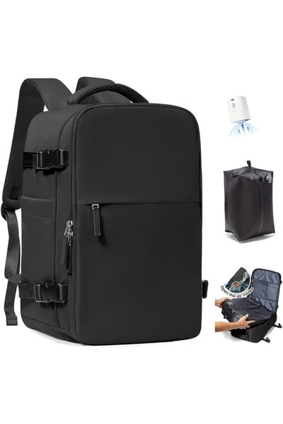 SZLX Vacuum Backpack Travel with Pump Cabin Bags Travel Backpack Women Men