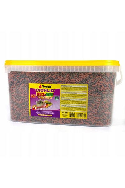 Tropical Ciclidă Roșu Verde L wiadro 10l/3kg