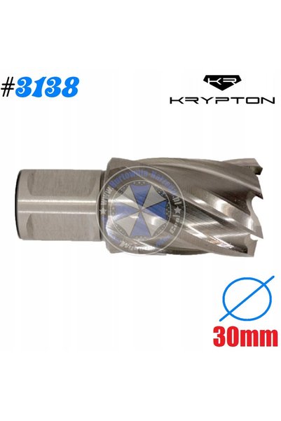 KRYPTON Burghiu coroană HSS 30x30mm Weldon 19 pentru metal