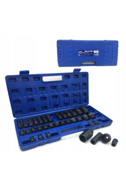 adler AD-35KD CR-MO SET CHEI DE IMPACT SCURTE ȘI LUNGI 1/2" 35 BUCĂȚI